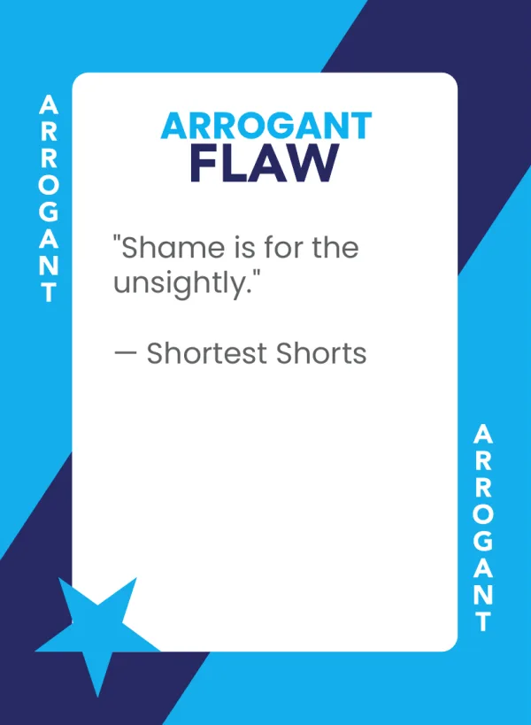 The Shortest Shorts card from the Dramanoes card game