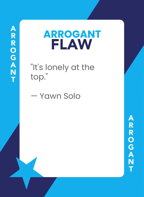 Yawn Solo — Dramanoes flaw card