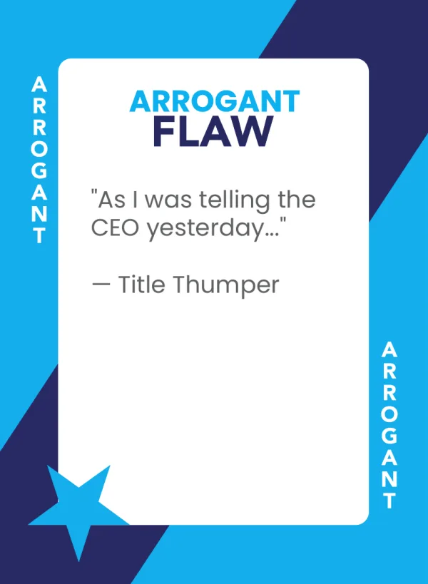 Title Thumper — Dramanoes flaw card