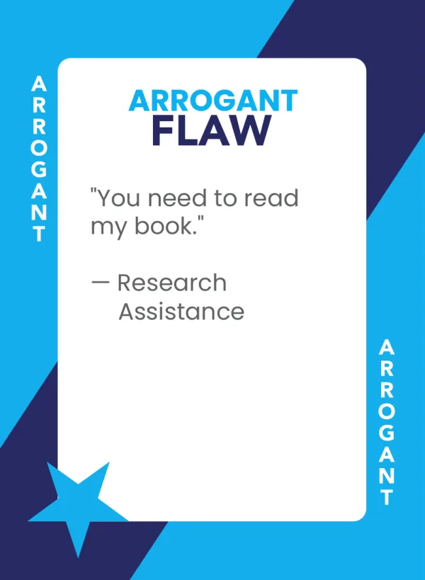 Research Assistance — Dramanoes flaw card