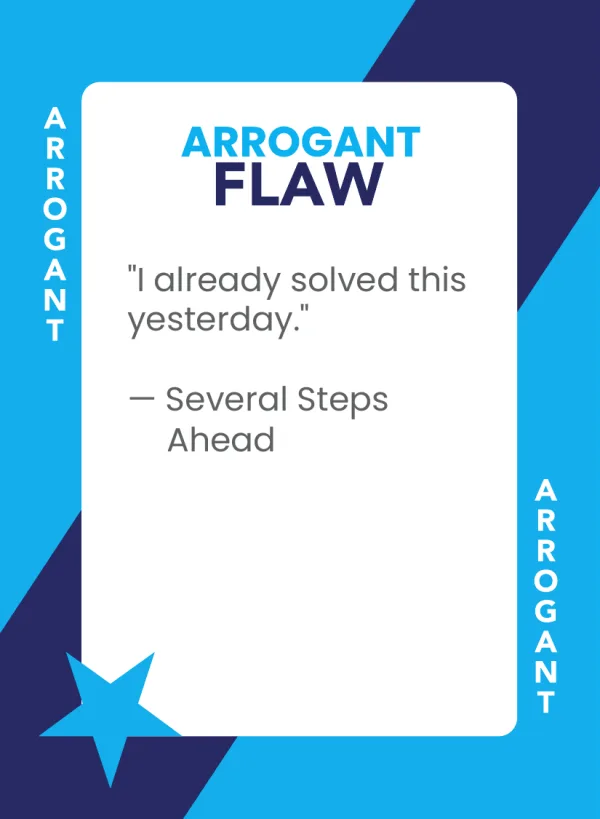 Several Steps Ahead — Dramanoes flaw card
