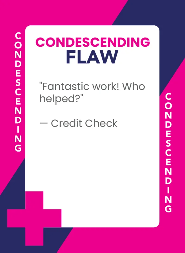 Credit Check — Dramanoes flaw card