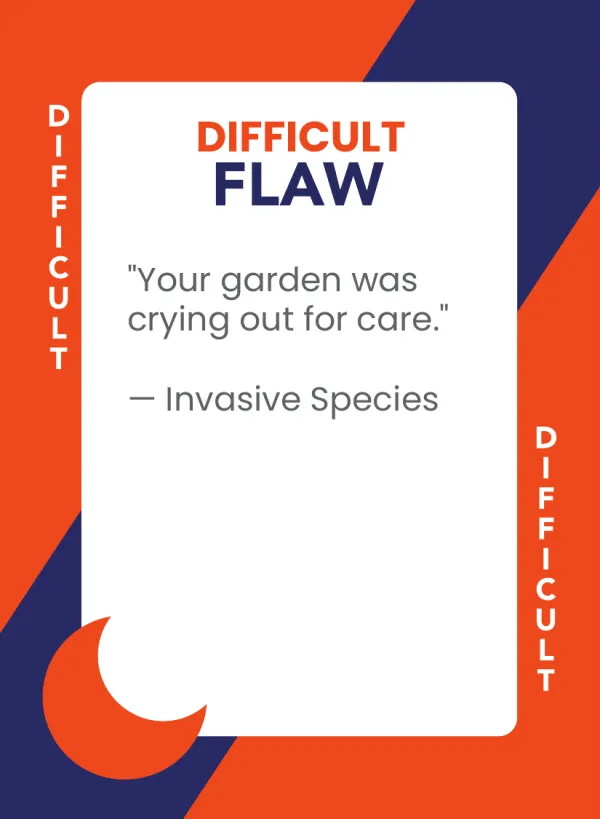 Invasive Species — Dramanoes flaw card