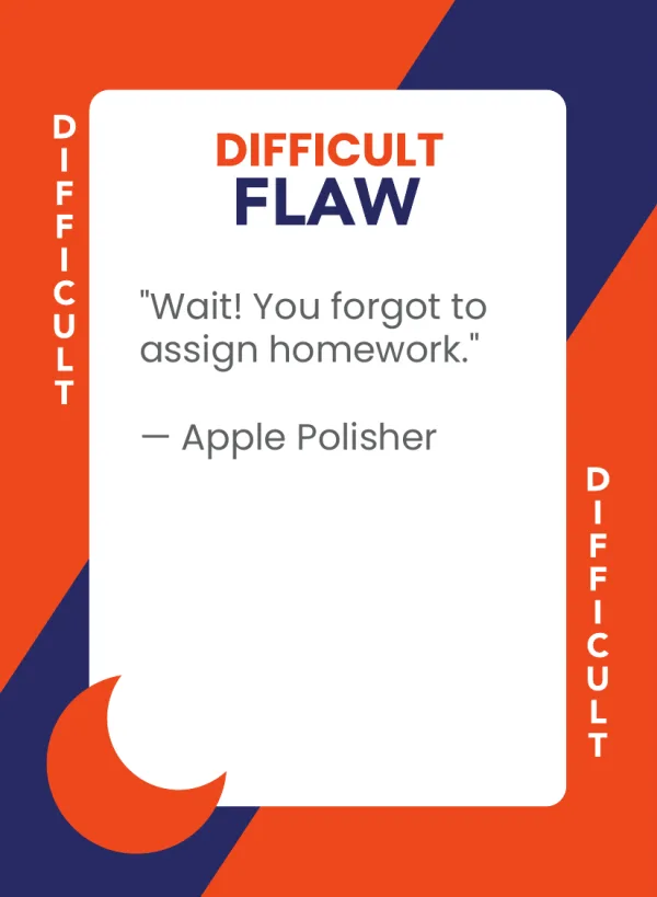 Apple Polisher — Dramanoes flaw card