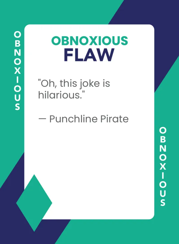 Punchline Pirate — Dramanoes flaw card