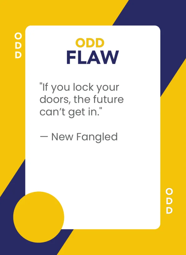 New Fangled — Dramanoes flaw card
