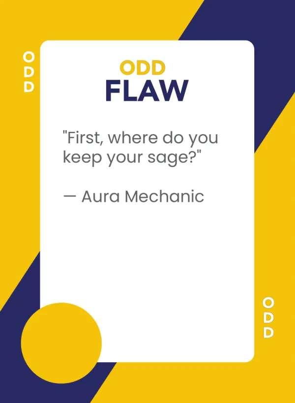 Aura Mechanic — Dramanoes flaw card