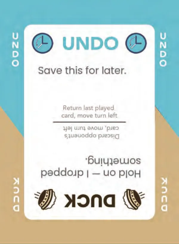 “Save this for later.” / “Hold on — I dropped something.” — Dramanoes annoy card