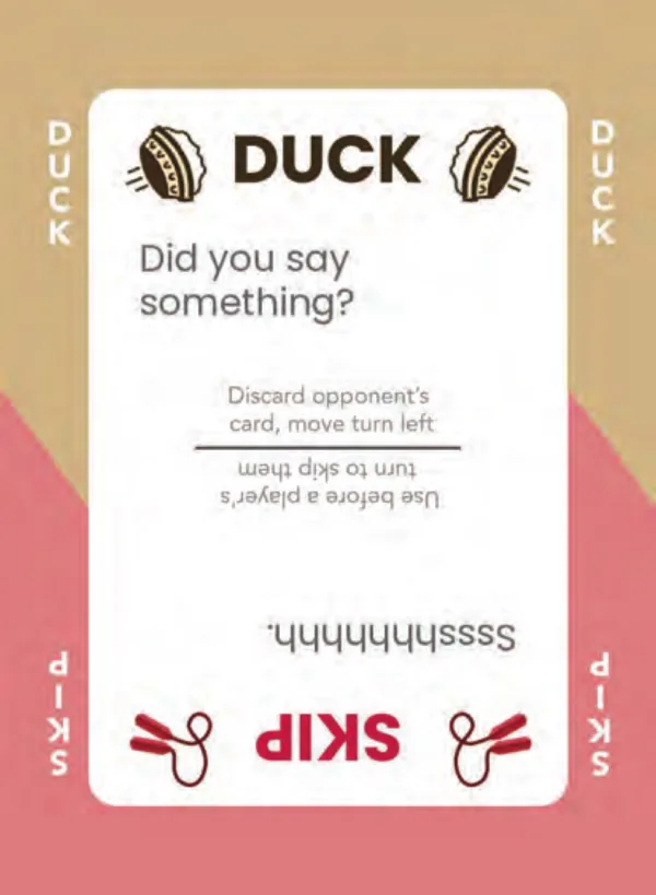 “Did you say something?” / “Ssshhhhhhhh.” — Dramanoes annoy card