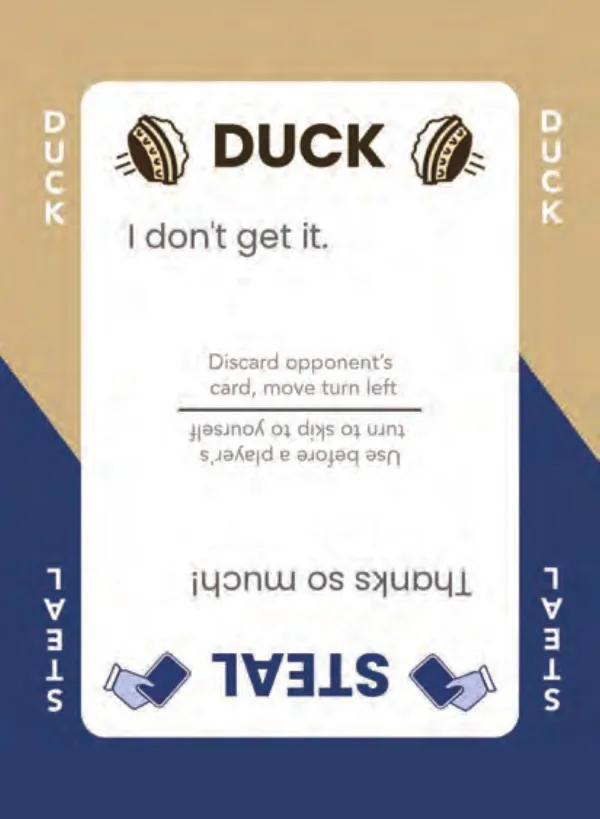 “I don't get it.” / “Thanks so much!” — Dramanoes annoy card